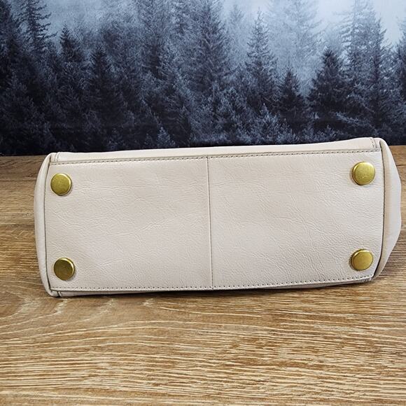 Fossil Jacqueline Satchel Graystone Cow Hide Leather Shoulder Bag / Crossbody - Picture 8 of 12